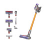 Vacuum Cleaner, DYSON, V8 Absolute, Dry, 2-in-1 stick vacuum, Silver/Yellow, Bagless, Battery, 2.63 kg, 476547-01