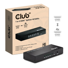 VIDEO SPLITTER HDMI 4PORT/4K 120HZ CSV-1385 CLUB3D