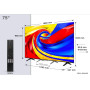 TV Set, TCL, 75 , 4K Ultra HD, 3840 x 2160 pixels, Flat, 16:9, QLED, 75QLED780L