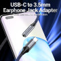 ADAPTER USB-C TO AUDIO 3.5MM/0.1M BGMHA VENTION