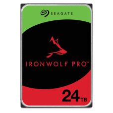 HDD, SEAGATE, IronWolf Pro, 24TB, SATA, 512 MB, 7200 rpm, Discs/Heads 10/20, 3,5, ST24000NT002