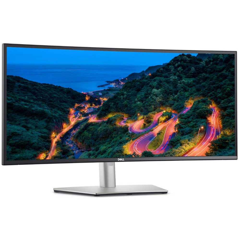 curved height adjustable monitor