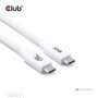 CABLE USB-C TO USB-C 1.2M/WHITE CAC-1572 CLUB3D