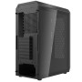 Case, ADATA, VALOR AIR PLUS MID, MidiTower, Case product features Transparent panel, ATX, MicroATX, MiniITX, Colour Black, VALORAIRPLUSMTA-BKCWW