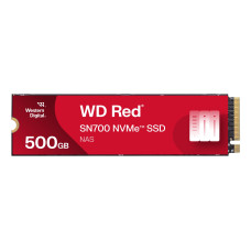 SSD, SANDISK, Red SN700, POWERED BY SANDISK, 500GB, M.2, NVMe, Write speed 2600 MBytes/sec, Read speed 3430 MBytes/sec, WDS500G1R0C