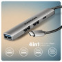 I/O HUB USB3.2 4PORT/0.12M HUE-STC AXAGON