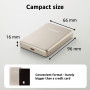 POWER BANK USB 10000MAH MAG/CHAMPAGNE 7344031 INTENSO