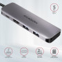 I/O HUB USB3.2 5IN1/0.2M HMC-5 AXAGON