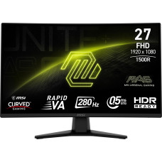 LCD Monitor, MSI, MAG 274CXF, 27, Gaming/Curved, Tilt, Matte, Panel VA, 1920x1080, 16:9, 280 Hz, 0.5 ms, Colour Black, MAG274CXF