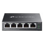 Switch, TP-LINK, Omada 5-Port Gigabit Easy Managed Switch, Switch type Managed, 5xRJ-45 ports, RJ-45 Ports Type Gigabit Ethernet (10/100/1000), ES205G