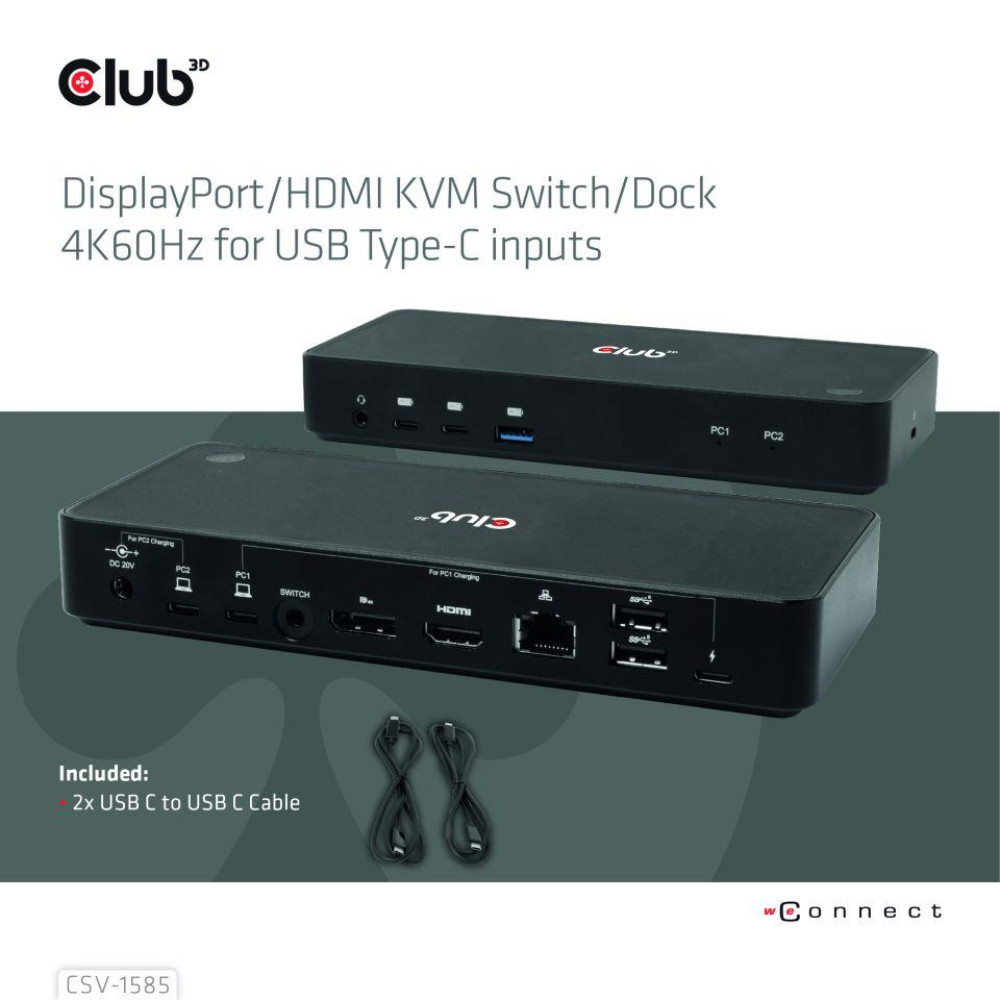 NB ACC DOCKING STATION/USB-C 120W CSV-1585 CLUB3D NB ACC DOCKING STATION/USB-C 120W CSV-1585 CLUB3D