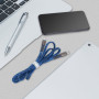 CABLE USB-C TO USB-C 1.2M/BLUE PS6105 BL12 RIVACASE