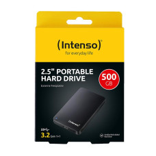 External HDD, INTENSO, 500GB, USB 3.0, Colour Black, 6021530