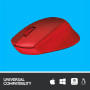 MOUSE USB OPTICAL WRL M330/SILENT RED 910-004911 LOGITECH