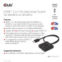 VIDEO SWITCH HDMI 2PORT/CSV-1384 CLUB3D