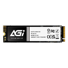 SSD, AGI TECHNOLOGY, 1200xTBW rating, MTBF 1600000 h, Read speed 3200 MB/s, Write speed 1700 MB/s, NVMe Yes, PCI Express 3.0, M.2, 2000 GB, AGI2T0GIMAI298-CB
