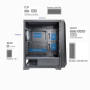 Case, XILENCE, XILENT BREEZE, MidiTower, Not included, ATX, MicroATX, MiniITX, Colour Black, XG131