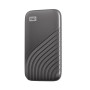 External SSD, WESTERN DIGITAL, My Passport, 1TB, USB-C, Write speed 1000 MBytes/sec, Read speed 1050 MBytes/sec, WDBAGF0010BGY-WESN