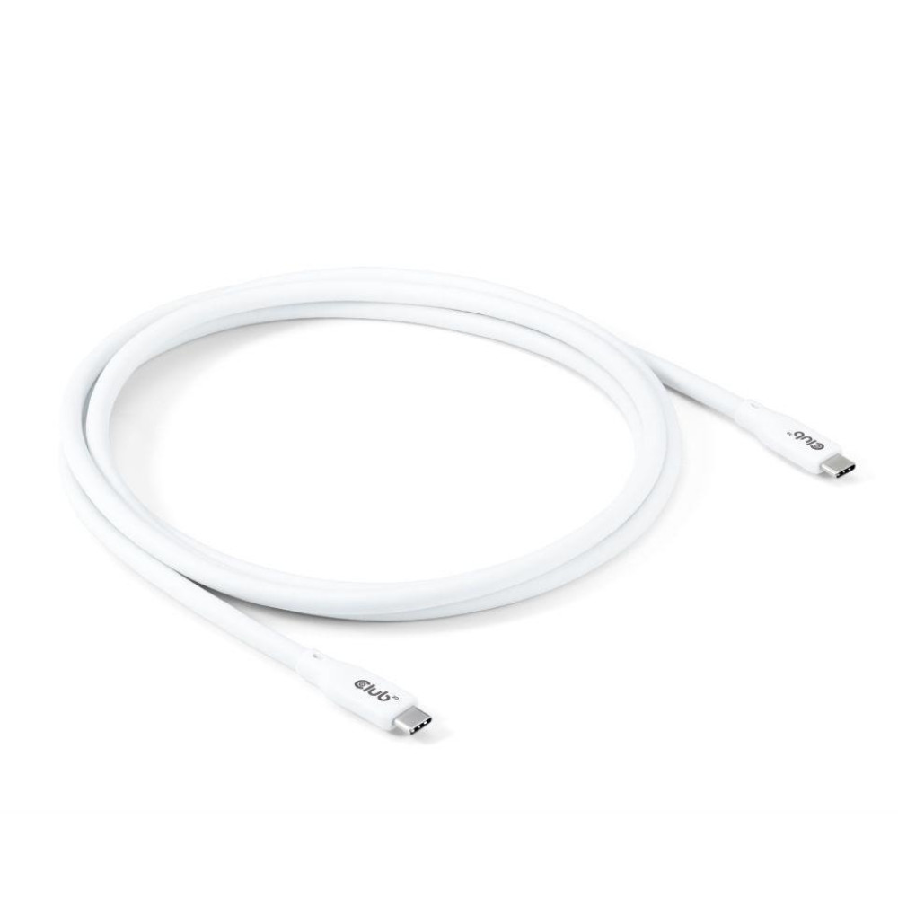 CABLE USB-C TO USB-C 2M/M/M WHITE CAC-3001 CLUB3D CABLE USB-C TO USB-C 2M/M/M WHITE CAC-3001 CLUB3D