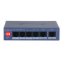 Switch, DAHUA, CS4006-4ET2GT-36, Switch type Managed, Switch layer L2, Form factor Desktop/Wall-Mounting, 6xRJ-45 ports, RJ-45 Ports Type Gigabit Ethernet (10/100/1000), 4xFast Ethernet (copper) ports quantity, 2xGigabit Ethernet (copper) ports quantity, 