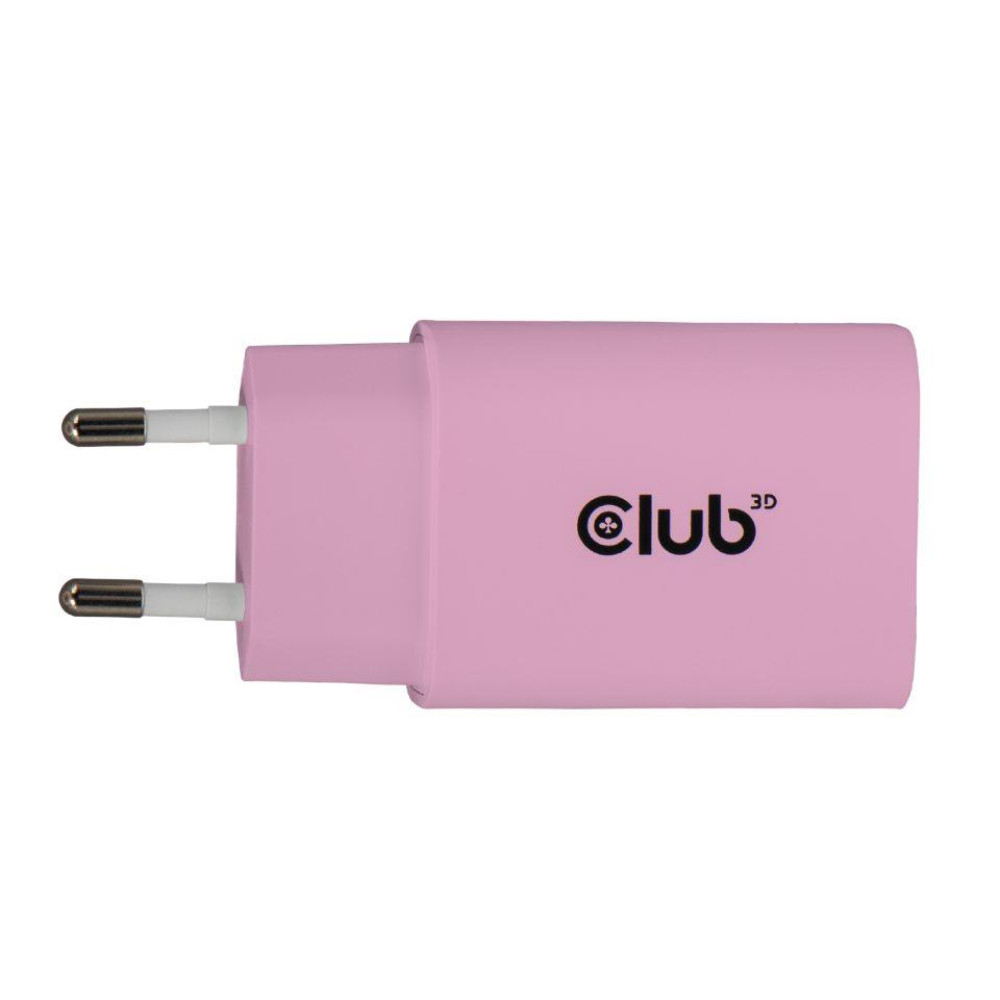 MOBILE CHARGER WALL USB-C/2PACK 30W PINK CAC-3021 CLUB3D MOBILE CHARGER WALL USB-C/2PACK 30W PINK CAC-3021 CLUB3D