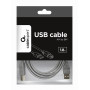 CABLE USB2 AM-BM 1.8M/GRAY CCP-USB2-AMBM-6G GEMBIRD