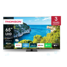 TV Set, THOMSON, 65, 4K/Smart, 3840x2160, Wireless LAN, Bluetooth, Google TV, Black, 65UG5C14