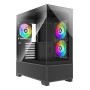Case, XILENCE, XG172, MidiTower, Case product features Fan control panel/Transparent panel, Not included, Colour Black, XG172