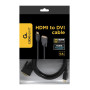 CABLE HDMI-DVI 1.8M/BULK CC-HDMI-DVI-6 GEMBIRD