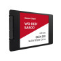 SSD, WESTERN DIGITAL, Red SA500, 4TB, SATA 3.0, Write speed 530 MBytes/sec, Read speed 560 MBytes/sec, 2,5, TBW 2500 TB, MTBF 2000000 hours, WDS400T1R0A