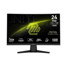 LCD Monitor, MSI, MAG 244C, 23.6, Gaming/Curved/Frameless, Matte, Panel VA, 1920x1080, 16:9, 180Hz, 1 ms, MAG244C