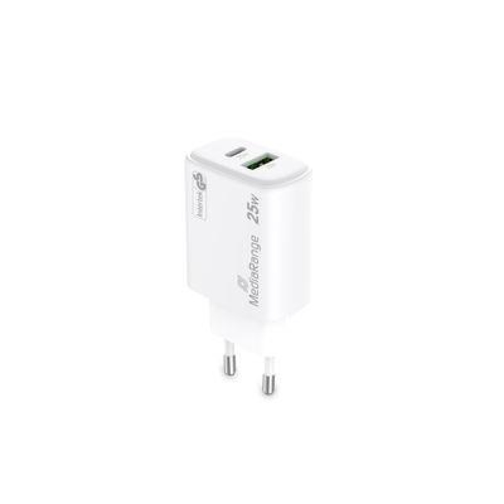 POWER ADAPTER USB/USB-C 25W/FAST MRMA112-2 MEDIARANGE POWER ADAPTER USB/USB-C 25W/FAST MRMA112-2 MEDIARANGE