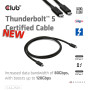 CABLE USB-C THUNDERBOLT 1M/M/M CAC-2501 CLUB3D
