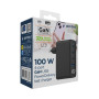 CHARGER USB 100W 4PORT GAN/TA-UC-PDQC100LCD-01-BK GEMBIRD