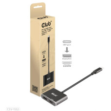 I/O HUB USB-C DP/HDMI/CSV-1552 CLUB3D