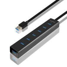 I/O HUB USB3.0 7PORT CHARGING/W/AC 1.2M HUE-SA7BP AXAGON I/O HUB USB3.0 7PORT CHARGING/W/AC 1.2M HUE-SA7BP AXAGON