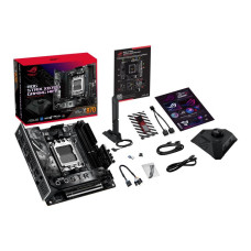 Mainboard, ASUS, AMD X870, SAM5, Mini-ITX, Memory DDR5, Memory slots 2, 1xPCI-Express 4.0 16x, 1xPCI-Express 5.0 16x, 2xM.2, 1xHDMI, 3xUSB 3.0, 4xUSB 3.2, 1xUSB-C, 2xUSB4, 1xRJ45, ROGSTRIXX870-IGAMWIFI