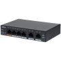 Switch, DAHUA, DH-CS4006-4ET2ET-60, Switch type Managed, Switch layer L2, 6xRJ-45 ports, RJ-45 Ports Type Gigabit Ethernet (10/100/1000), 4xFast Ethernet (copper) ports quantity, 2xGigabit Ethernet (copper) ports quantity, Power over Ethernet (PoE) Yes, 4