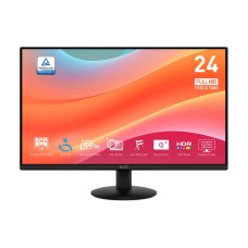 LCD Monitor, MSI, 23.8, Business, Matte, Panel IPS, 1920x1080, 16:9, 100Hz, 1 ms, Tilt, Colour Black, PROMP242L