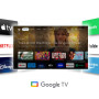 TV Set, THOMSON, 55, 4K/Smart, QLED, 3840x2160, Wireless LAN, Bluetooth, Google TV, Black, 55QG7C14