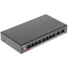 Switch,DAHUA,PFS3010-8GT-96,Desktop/pedestal,Rack,8x10Base-T / 100Base-TX / 1000Base-T,PoE ports 8,96 Watts,DH-PFS3010-8GT-96-V2