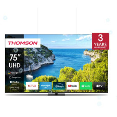 TV Set, THOMSON, 75, 4K/Smart, 3840x2160, Wireless LAN, Bluetooth, Google TV, Black, 75UG5C14