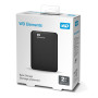 External HDD, WESTERN DIGITAL, Elements Portable, 2TB, USB 3.0, Colour Black, WDBU6Y0020BBK-WESN
