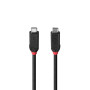CABLE USB4 240W TYPE C 0.5M/BLACK LINE 37000 LINDY