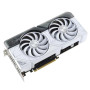 Graphics Card, ASUS, NVIDIA GeForce RTX 4070 SUPER, 12 GB, GDDR6X, 192 bit, PCIE 4.0 16x, Two and Half Slot Fansink, 1xHDMI, 3xDisplayPort, DUAL-RTX4070S-O12G-WHITE