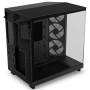 Case, NZXT, H6 Flow RGB, MidiTower, Case product features Transparent panel, Not included, ATX, MicroATX, MiniITX, Colour Black, CC-H61FB-R1
