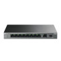 Switch, TP-LINK, LS1210GP, 9x10Base-T / 100Base-TX / 1000Base-T, 1xSFP, PoE+ ports 8, LS1210GP