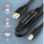 CABLE USB2.0 A-M/B-M ACTIVE/20M ADR-220B AXAGON