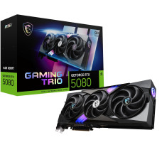 Graphics Card, MSI, NVIDIA GeForce RTX 5080, 16 GB, GDDR7, 256 bit, PCIE 5.0 16x, Dual Slot Fansink, 1xHDMI, 3xDisplayPort, RTX508016GGAMTRIOOC