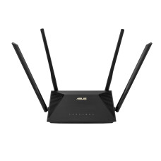 Wireless Router, ASUS, Wireless Router, 1800 Mbps, Wi-Fi 6, USB, 1 WAN, 3x10/100/1000M, Number of antennas 4, RT-AX53U